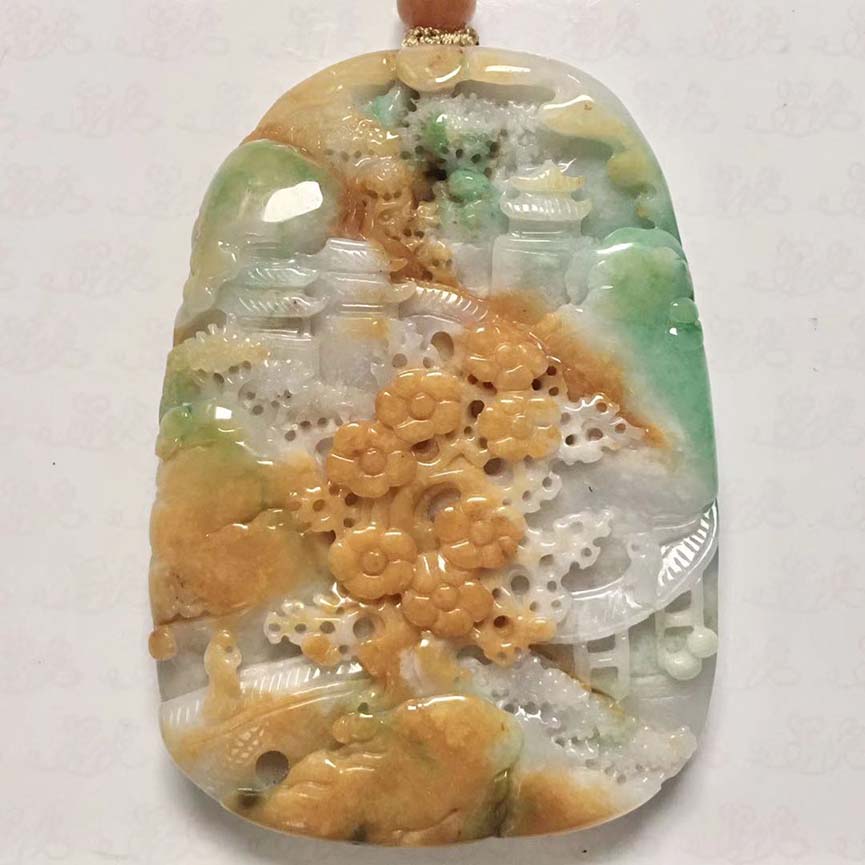 远村秋色如画.红树间疏黄SHW22083014